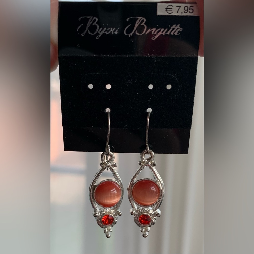 Bijou Brigitte Coral Earrings